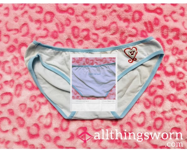 Wet Cartoon Blue Graphic Panties