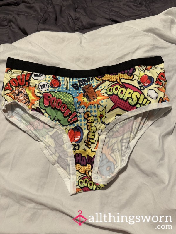 Cartoon Graphic Panties (Yellow)