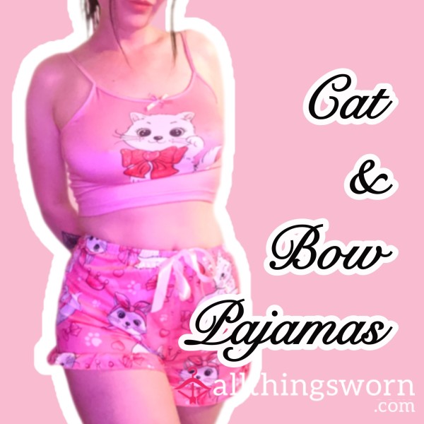 Cat & Bow Pajamas