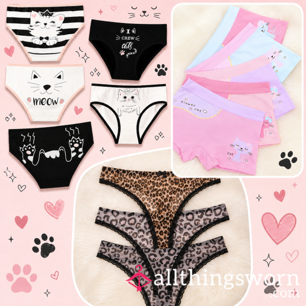 Cat Pattern Fundraiser Panties