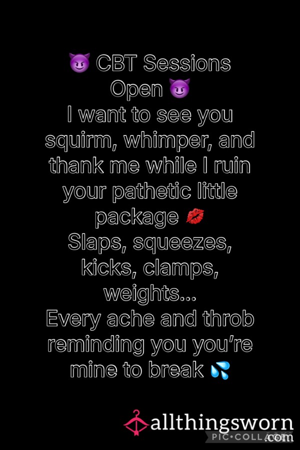 CBT Sessions 😏