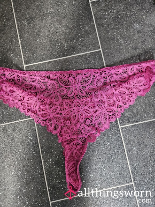 Cerise Pink Thong , 24 Hr Wear