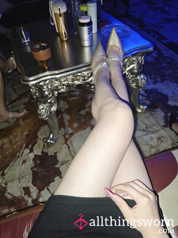 Champagne Colored High Heels