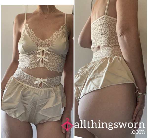Champagne Satin Set