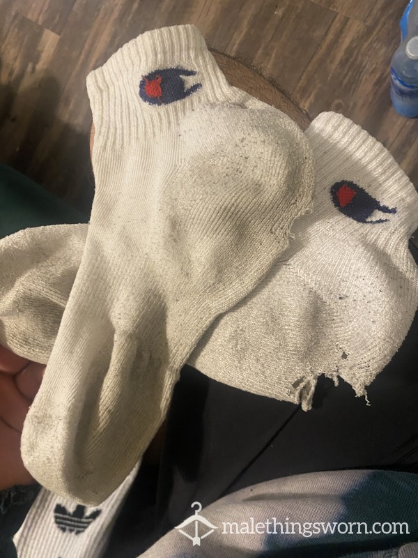 Champion Socks Heavily Worn And Used