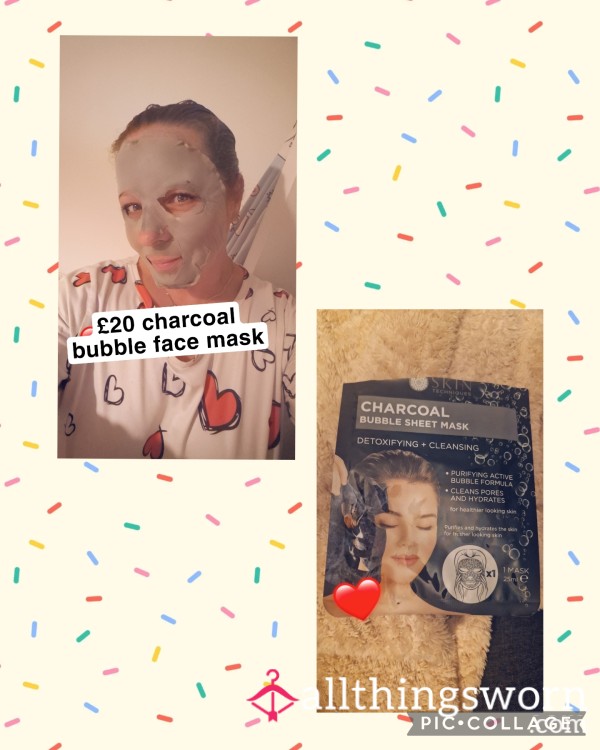 Charcoal Bubble Sheet Mask