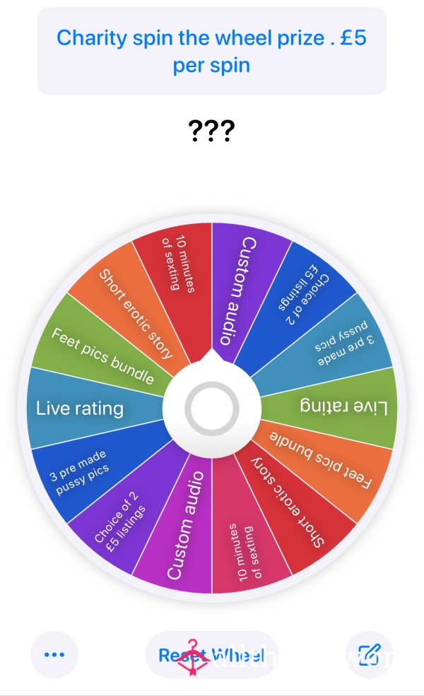 Charity Wheel Spin