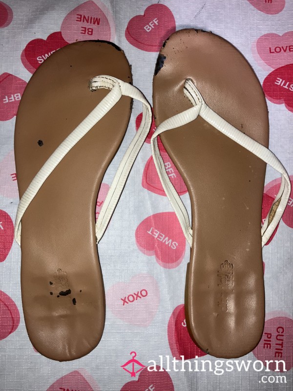 Charlotte Russe White Strap Sandal