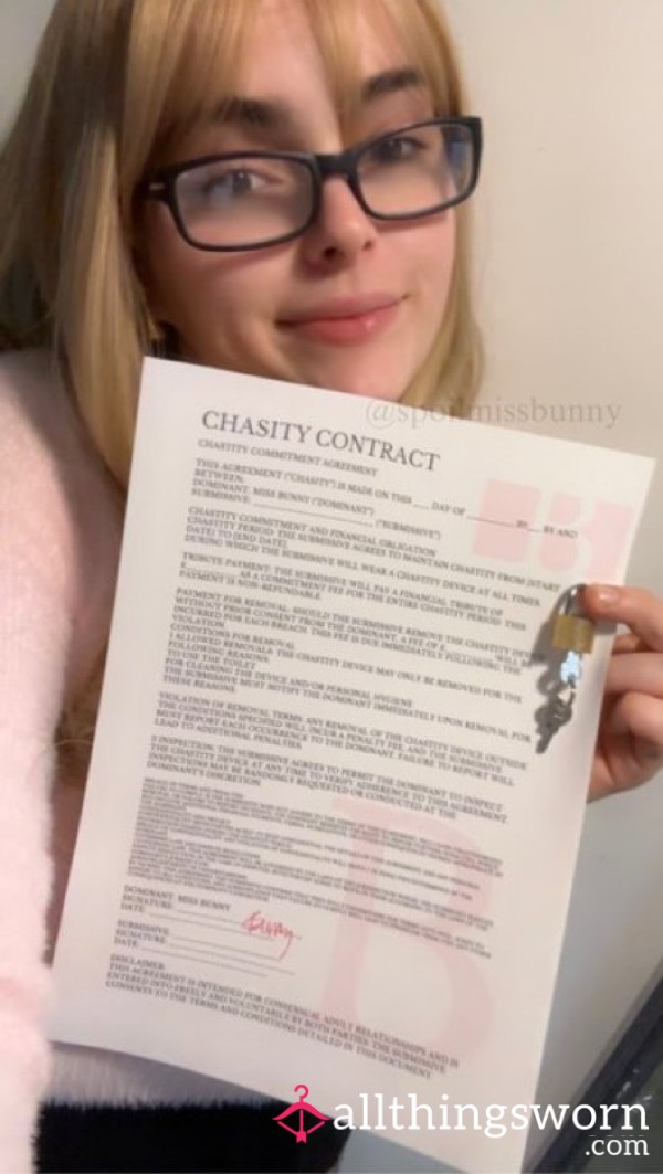 CHASITY CONTRACT & ALLOWANCE CONTRACT