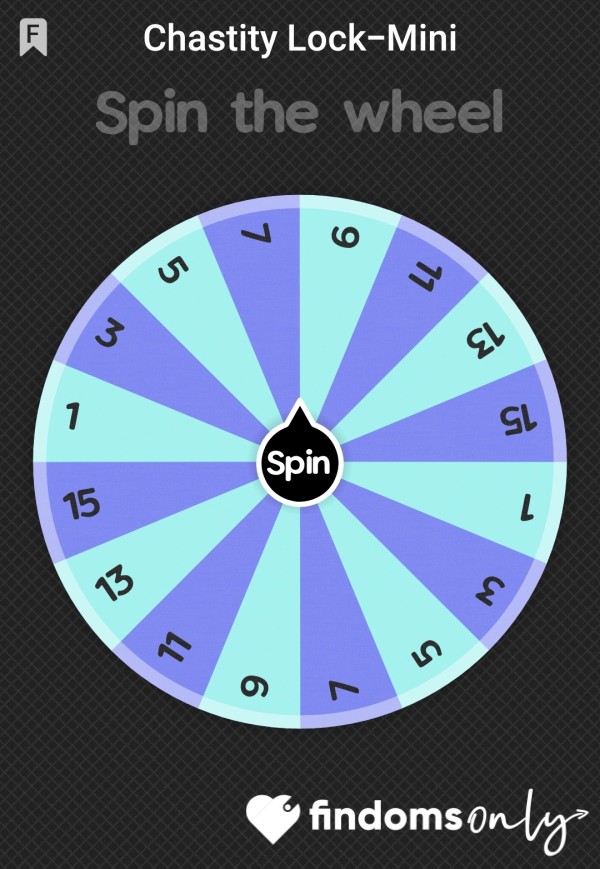Chastity Lock Up Mini Wheel Spin
