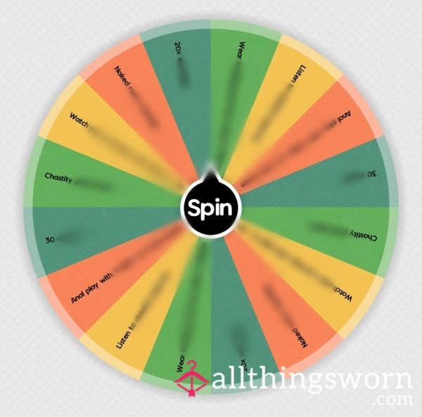 Chastity Spin The Wheel 🔒 • One Spin = One Task