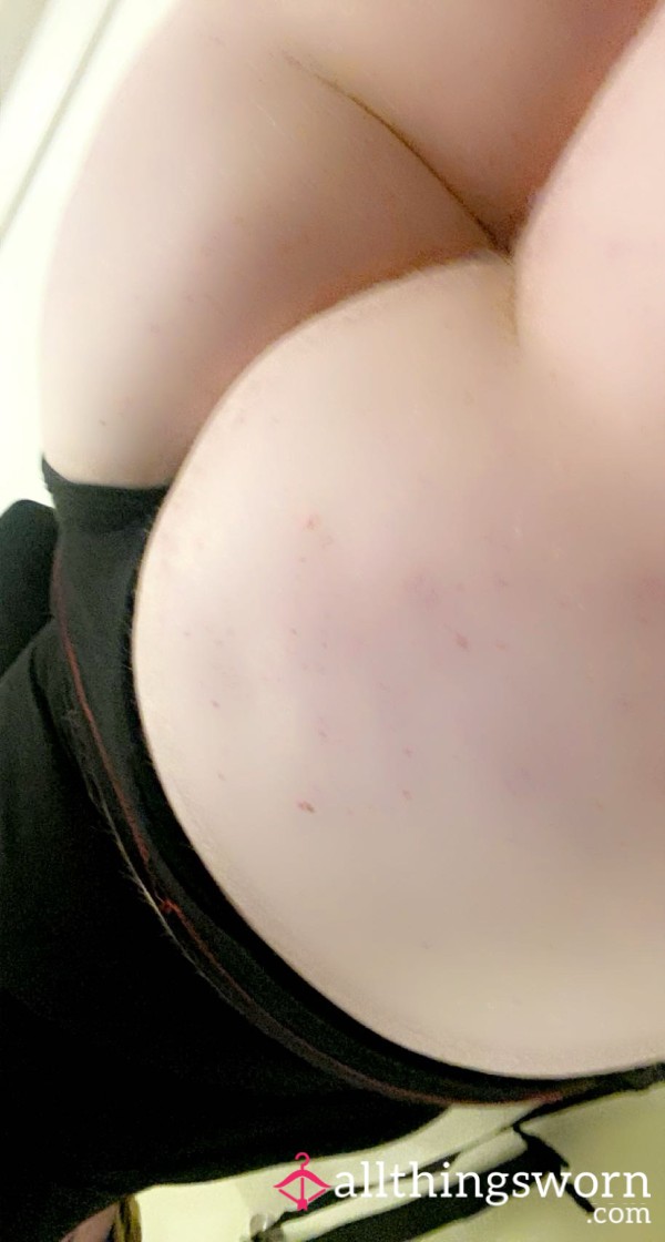 Cheeky Black Panties, Well Worn