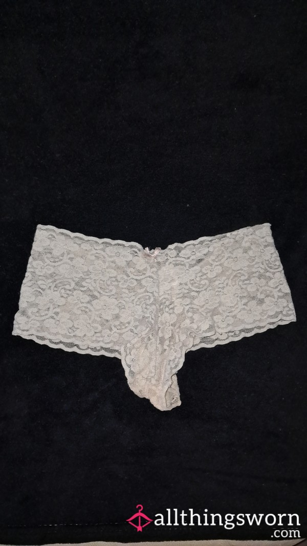 Cheeky Gray Lacy Panties