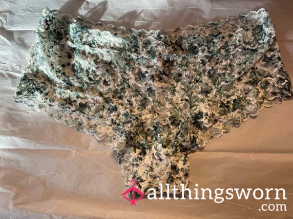 Cheeky Lace Mottled Green