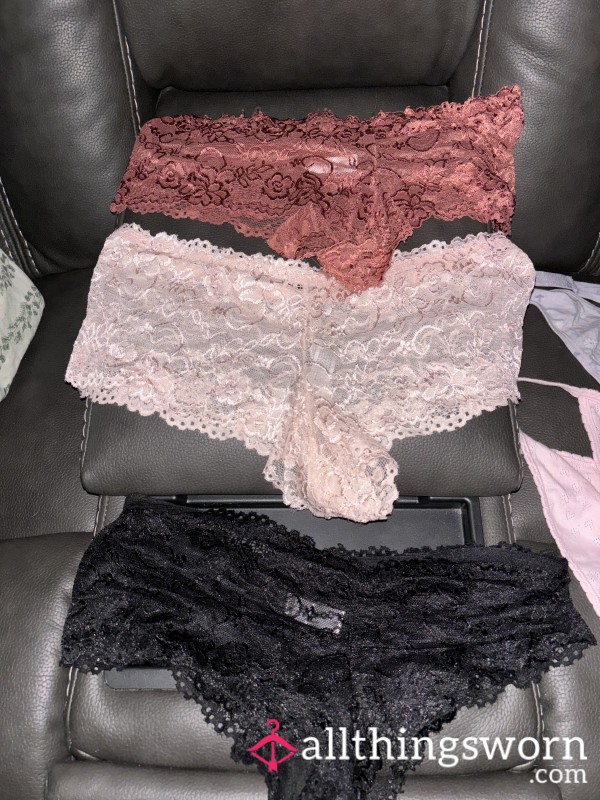 Cheeky Lace Panties With 3 Day Wear! 🥵