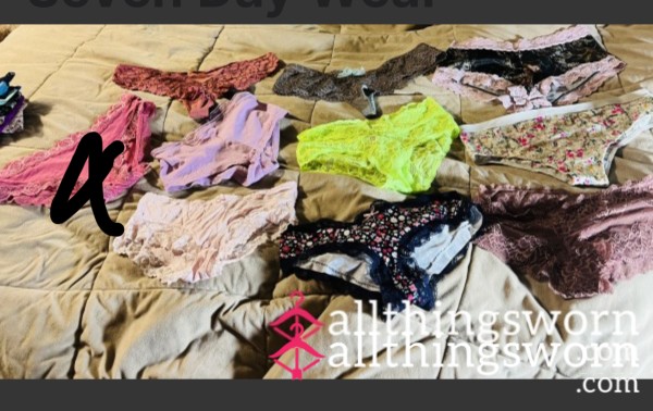 Cheeky Panties Pick Your Pair Comes With Seven Day Wear