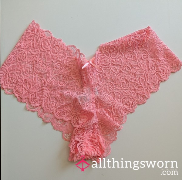 Cheeky Pink Lace Panties