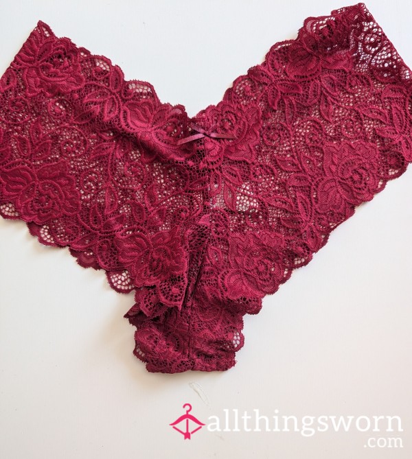 Cheeky Red Lace Panties