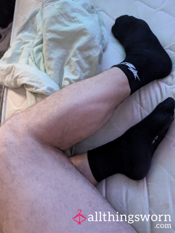 Cheesy Black Sports Socks - Worn All Day + Intense Workout - FREE SHIPPING