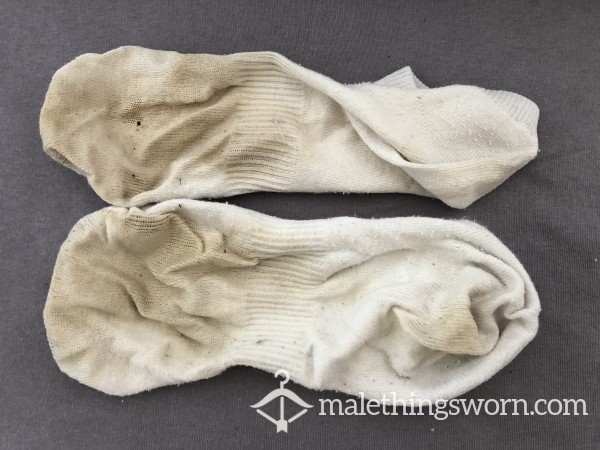 Cheesy Short White Socks