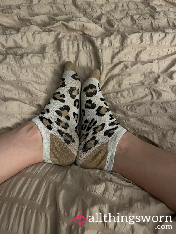 Cheetah Ankle Socks