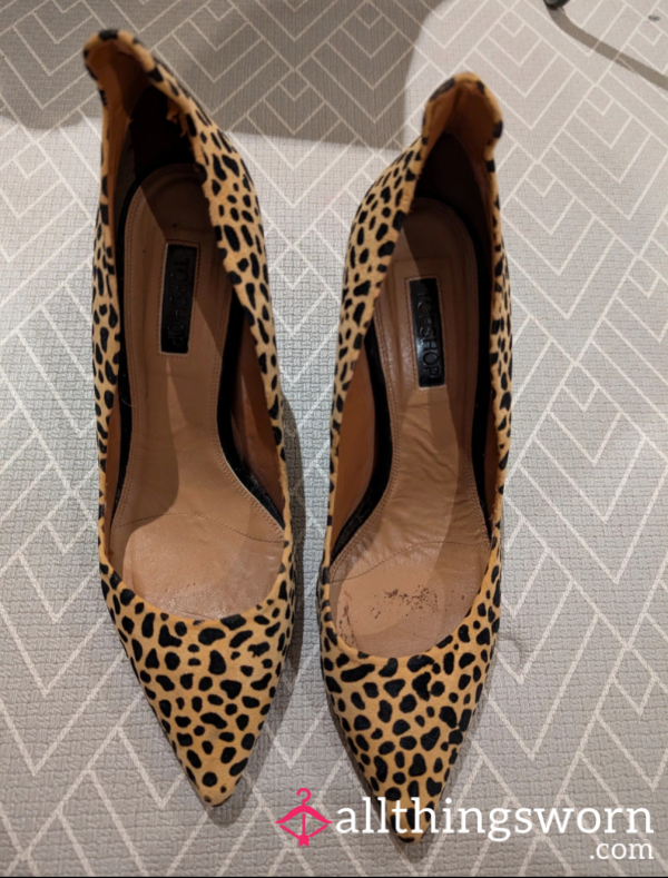 Cheetah High Heels, Well Worn To Many An Event And Had People Begging To Worship