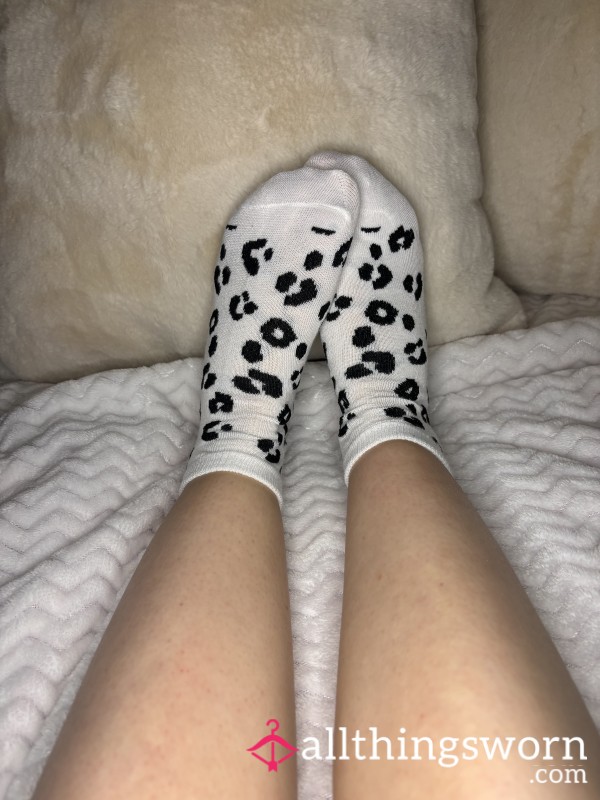 Cheetah Print Ankle Socks