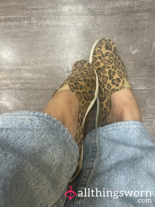 Cheetah Print Flat Foam Sole Slide On