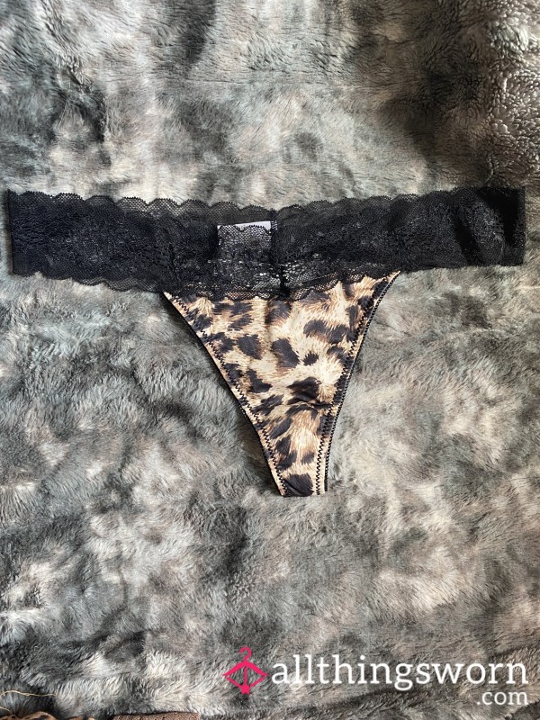Cheetah Print Thong