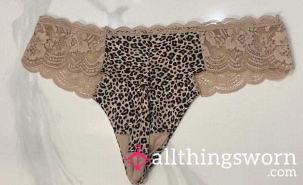 Cheetah Print Thong