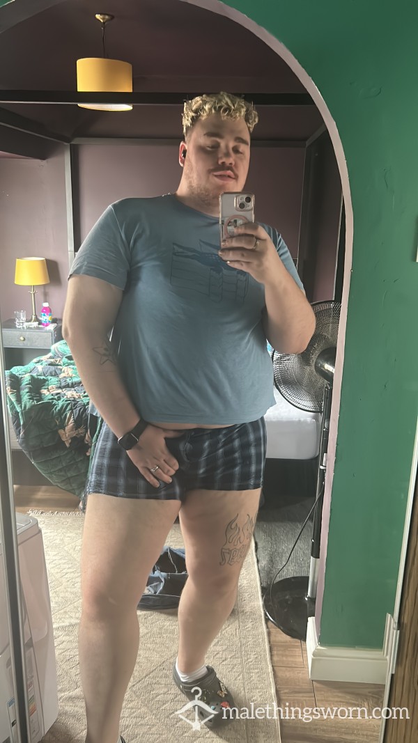 Chequered Blue Shorts