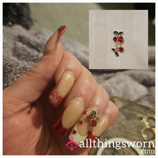 Cherry 🍒 Charms From Last Months Nails