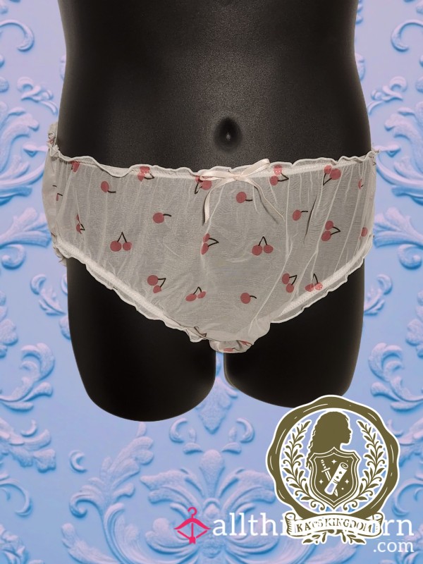 Cherry Delight- Sheer Frilly Fullback Brief