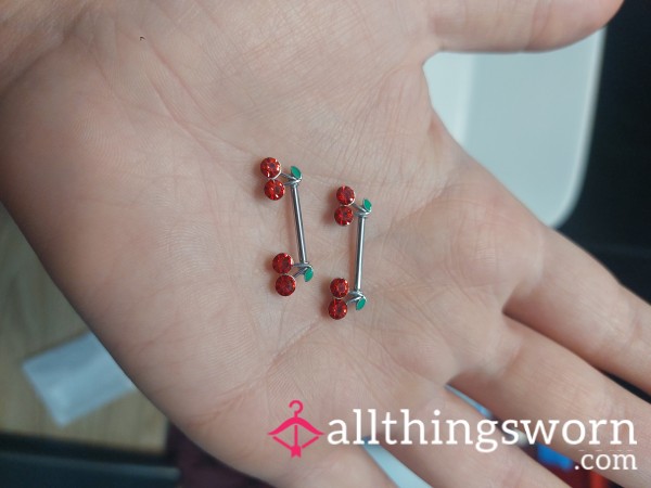 Cherry Nipple Rings