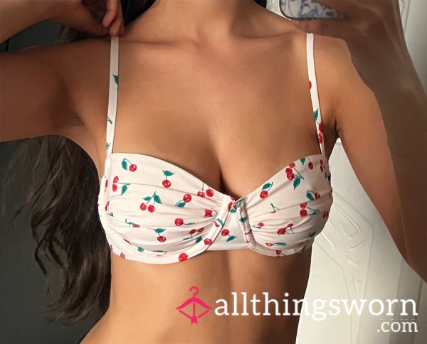 Cherry On Top 🍒 Well-Worn Bikini Top