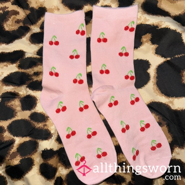 Cherry Printed Socks 🍒