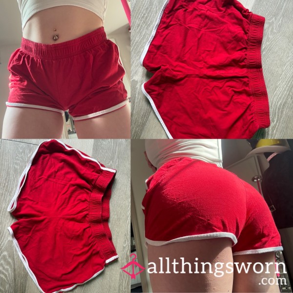 Cherry Red Gym Shorts