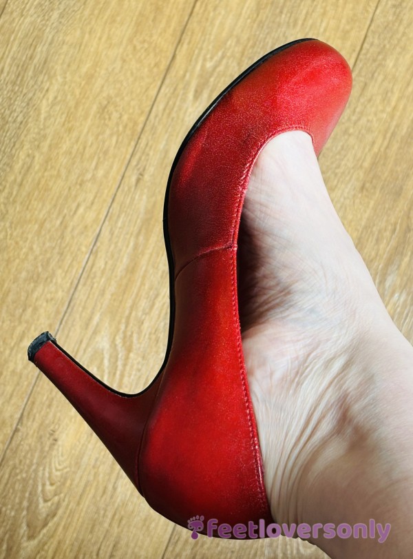 Cherry Red High Heels Size 3