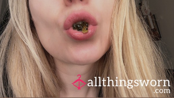 Chewed Gummy Bears And Sp*t