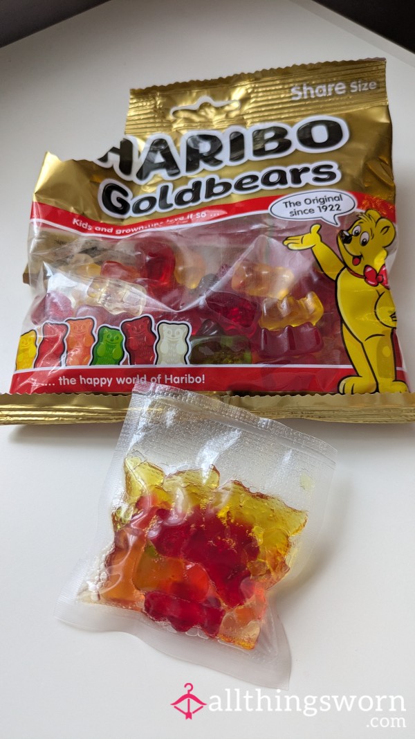 Chewed Haribo Candy/sweets