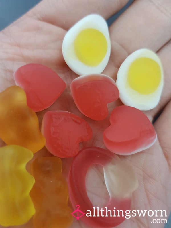 Chewed Haribo Sweets