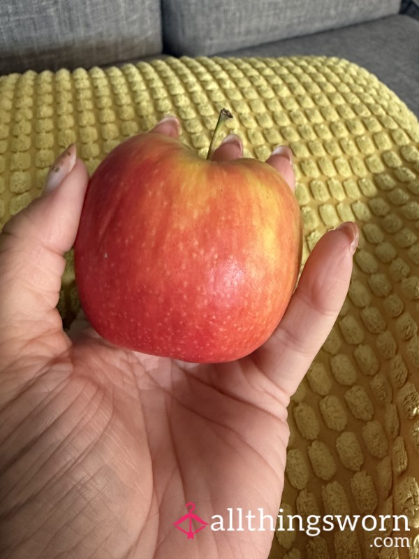 Chewed Red Apple