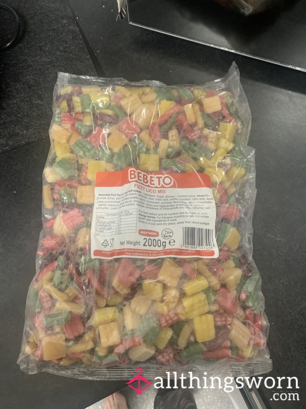 Chewed Sweets In A Pot