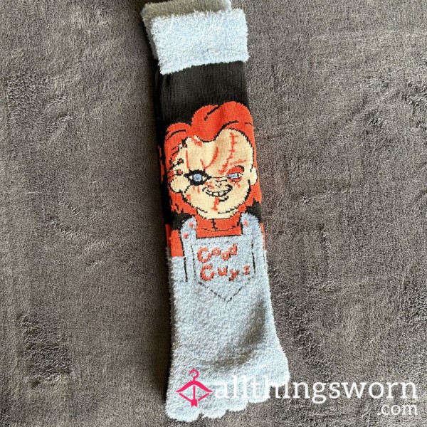 Childs Play Chucky Fuzzy Toe Socks