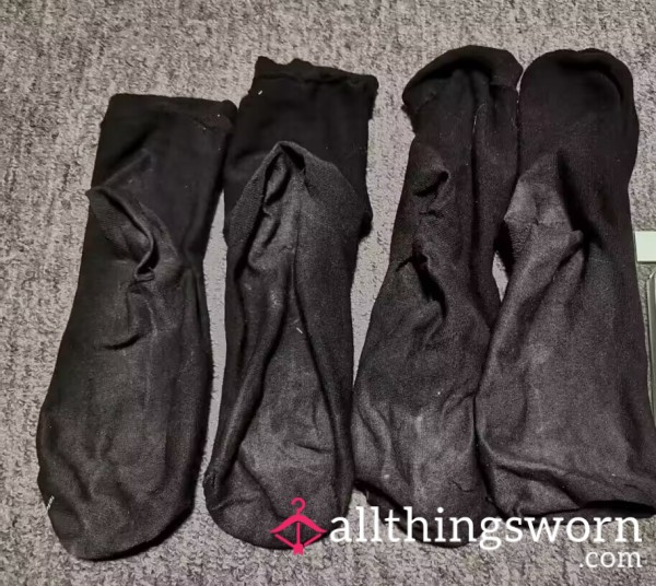 China Flight Attendant Casual Black Cotton Socks