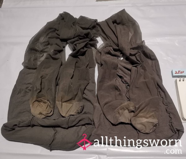 Chinese Cabin Crew's Stockings After A Week Of Overtime Wear