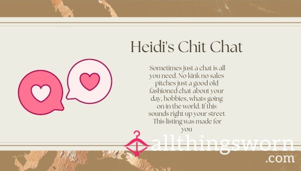 Heidi's Chit Chat ✨️