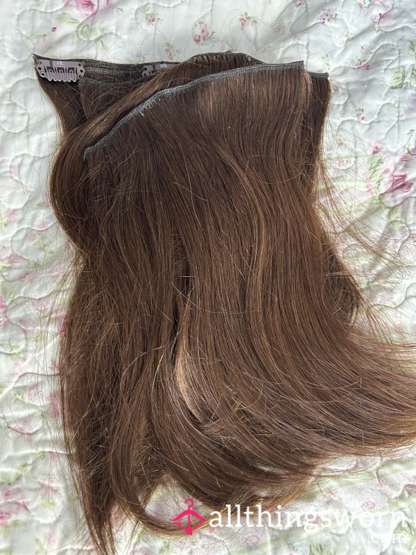 Chocolate Brown Brunette Clip In Hair Extensions