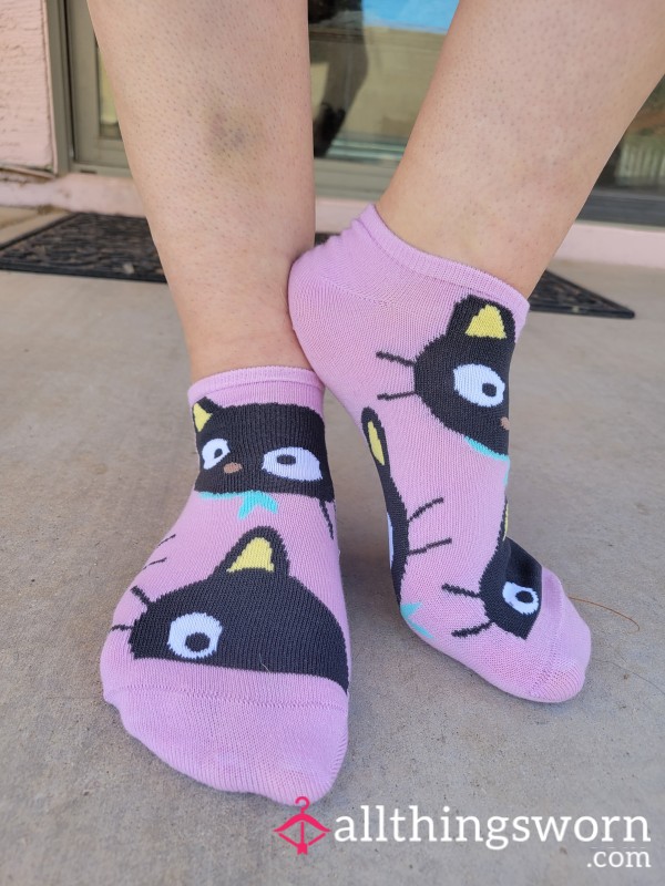 Chocolate Pink Ankle Socks ( Hello Kitty) - Sweet Sa**y And Full Of Sa**