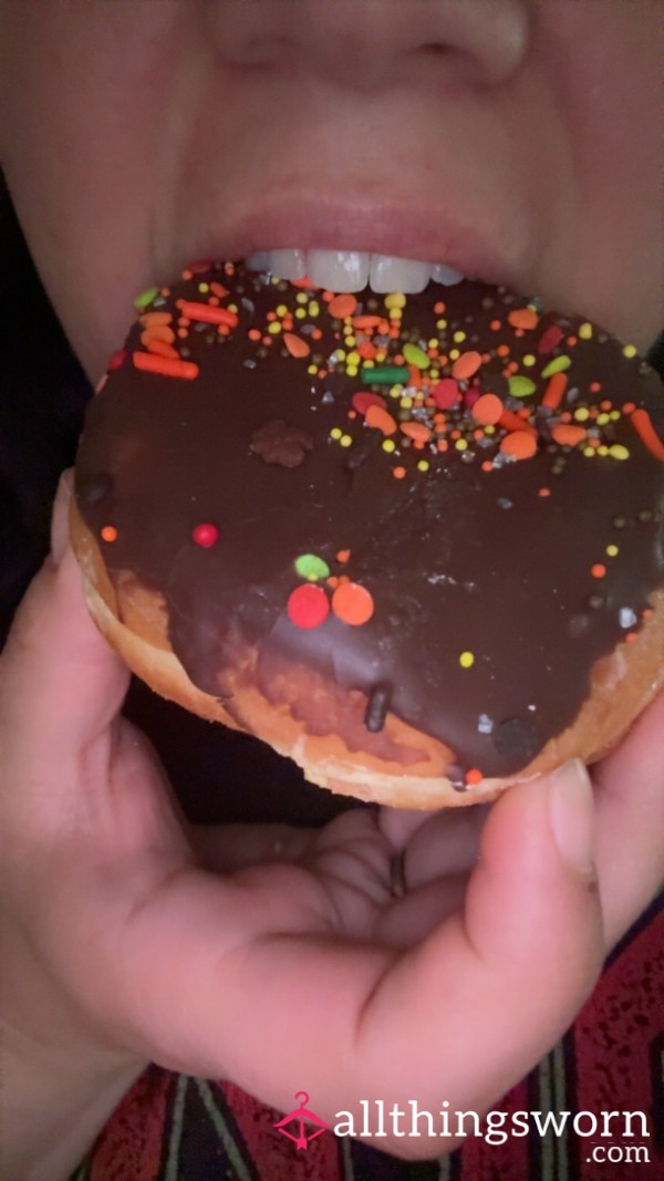 Chomping Up A Dirty Donut